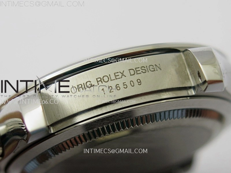 Daytona 126509 904L SS QF Best Edition Black Dial Silver Subdial Diamonds Markers On 904L SS Bracelet SA4131
