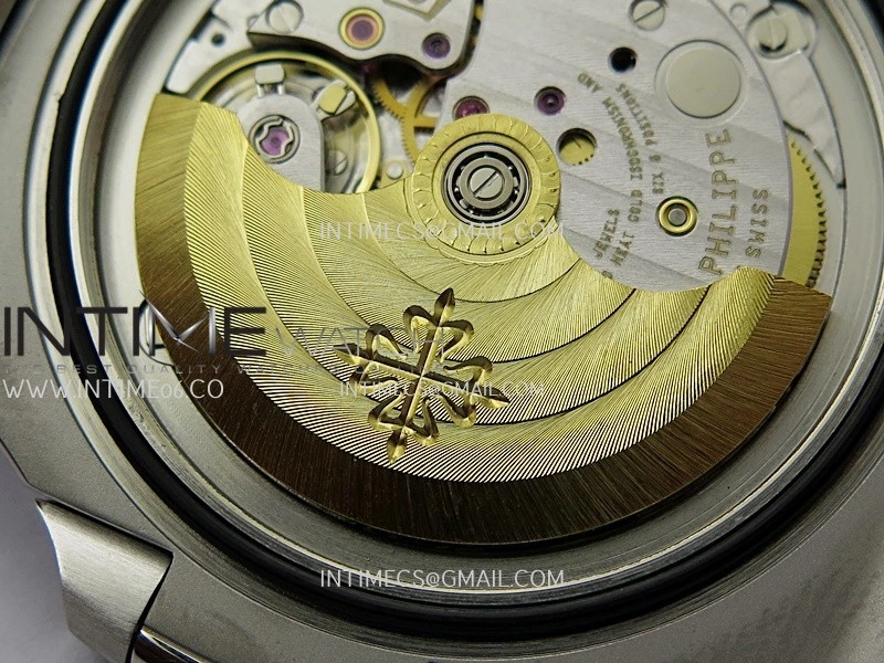 Nautilus 5711 1A 3KF 1:1 Best Edition Diamonds Bezel Green Textured Dial on SS Bracelet A324 Super Clone V2