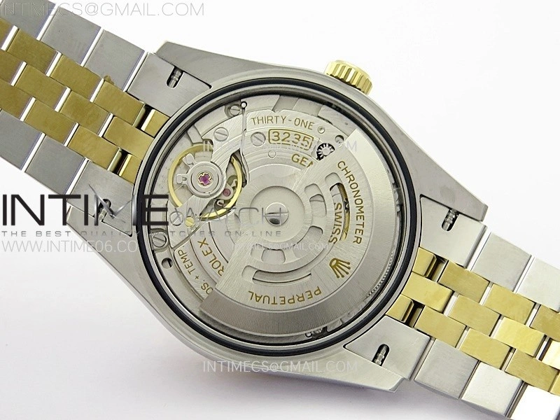 DateJust 36MM 126233 SS YG APSF 1:1 Best Edition Gold Palm Leaves Dial Diamond Markers on SS YG Jubilee Bracelet SA3235