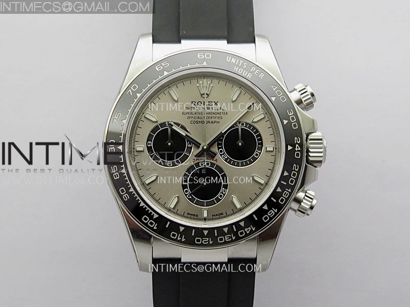Daytona 126519 Gain Weight VSF 1:1 Best Edition SS Color Dial Black Subdial Sticks Markers on Oysterflex Strap DD4131