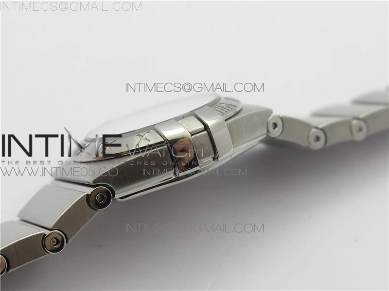 Constellation Ladies 27mm K11F 1:1 Best Edition SS White MOP Textured Dial Diamonds Markers on SS Bracelet ETA Quartz