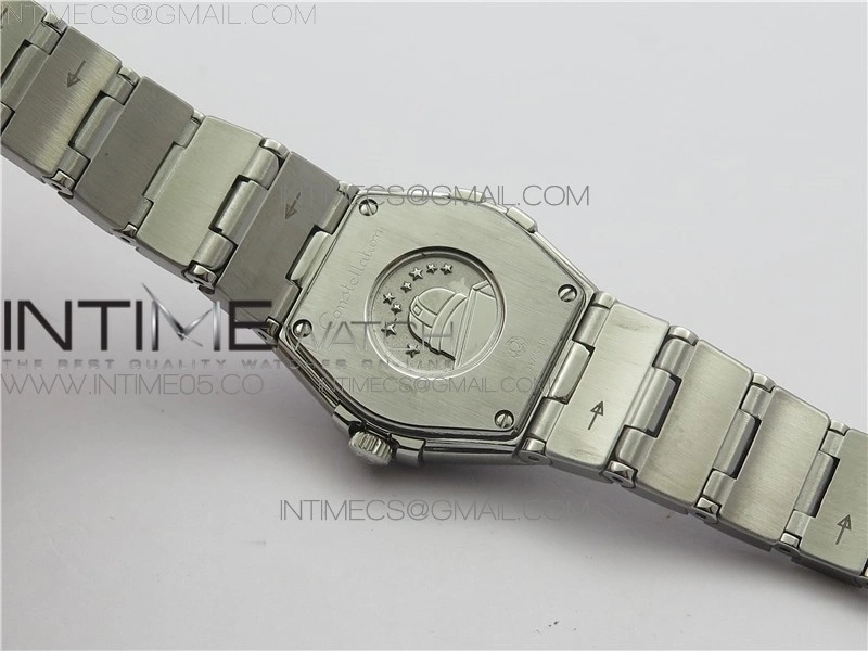 Constellation Ladies 27mm K11F 1:1 Best Edition SS White MOP Textured Dial Diamonds Markers on SS Bracelet ETA Quartz
