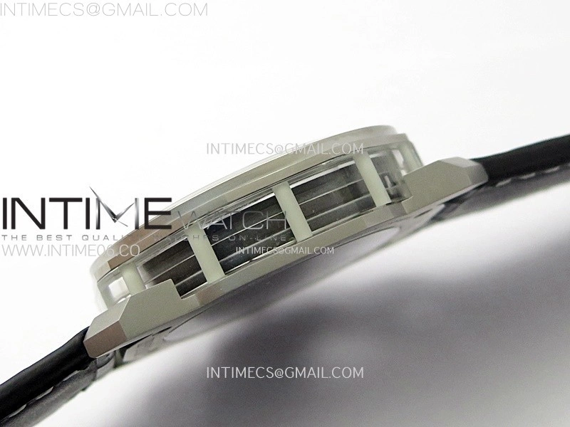 Octo 102910 SS AXF Best Edition Skeleton Dial on Black Leather Strap Asian BVL206 Tourbillon Movement
