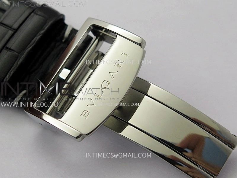 Octo 102910 SS AXF Best Edition Skeleton Dial on Black Leather Strap Asian BVL206 Tourbillon Movement