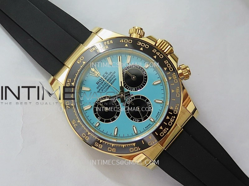 Daytona 126518 Gain Weight APSF 1:1 Best Edition Tiffany Turquoise Blue Dial Sticks Markers on Oysterflex Strap SH4131