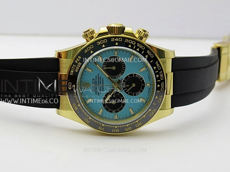 Daytona 126518 Gain Weight APSF 1:1 Best Edition Tiffany Turquoise Blue Dial Sticks Markers on Oysterflex Strap SH4131