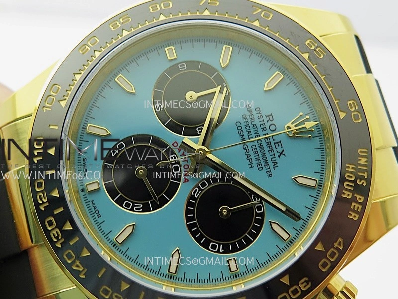 Daytona 126518 Gain Weight APSF 1:1 Best Edition Tiffany Turquoise Blue Dial Sticks Markers on Oysterflex Strap SH4131