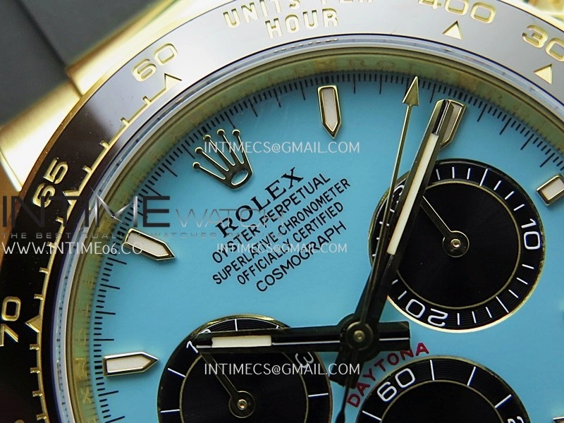Daytona 126518 Gain Weight APSF 1:1 Best Edition Tiffany Turquoise Blue Dial Sticks Markers on Oysterflex Strap SH4131
