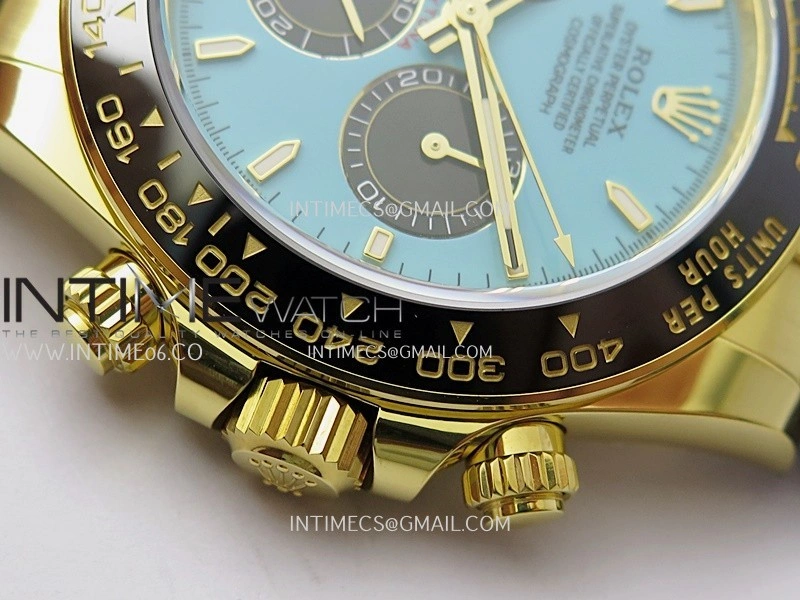 Daytona 126518 Gain Weight APSF 1:1 Best Edition Tiffany Turquoise Blue Dial Sticks Markers on Oysterflex Strap SH4131