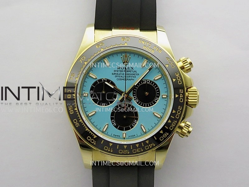 Daytona 126518 Gain Weight SWF 1:1 Best Edition Tiffany Turquoise Blue Dial Sticks Markers on Oysterflex Strap SH4131