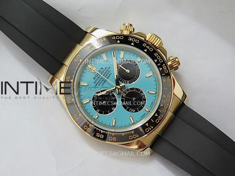 Daytona 126518 Gain Weight SWF 1:1 Best Edition Tiffany Turquoise Blue Dial Sticks Markers on Oysterflex Strap SH4131