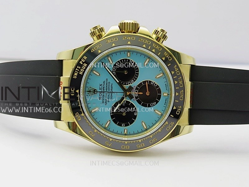 Daytona 126518 Gain Weight SWF 1:1 Best Edition Tiffany Turquoise Blue Dial Sticks Markers on Oysterflex Strap SH4131