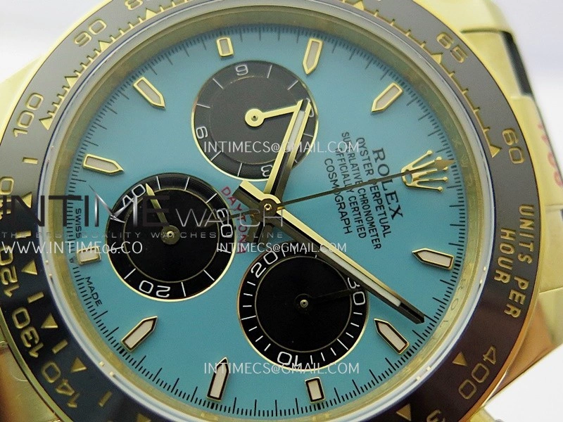 Daytona 126518 Gain Weight SWF 1:1 Best Edition Tiffany Turquoise Blue Dial Sticks Markers on Oysterflex Strap SH4131
