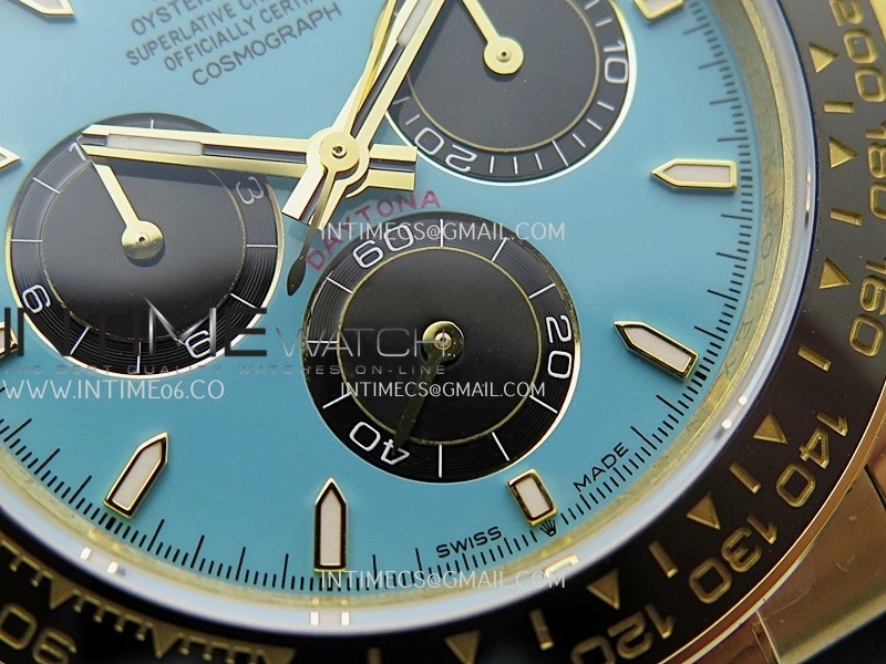 Daytona 126518 Gain Weight SWF 1:1 Best Edition Tiffany Turquoise Blue Dial Sticks Markers on Oysterflex Strap SH4131