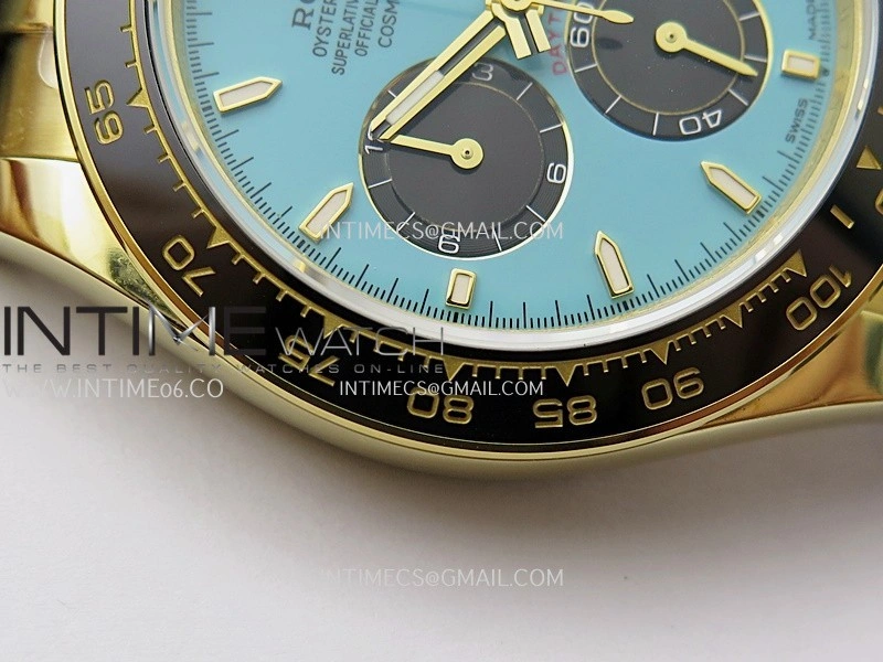 Daytona 126518 Gain Weight SWF 1:1 Best Edition Tiffany Turquoise Blue Dial Sticks Markers on Oysterflex Strap SH4131