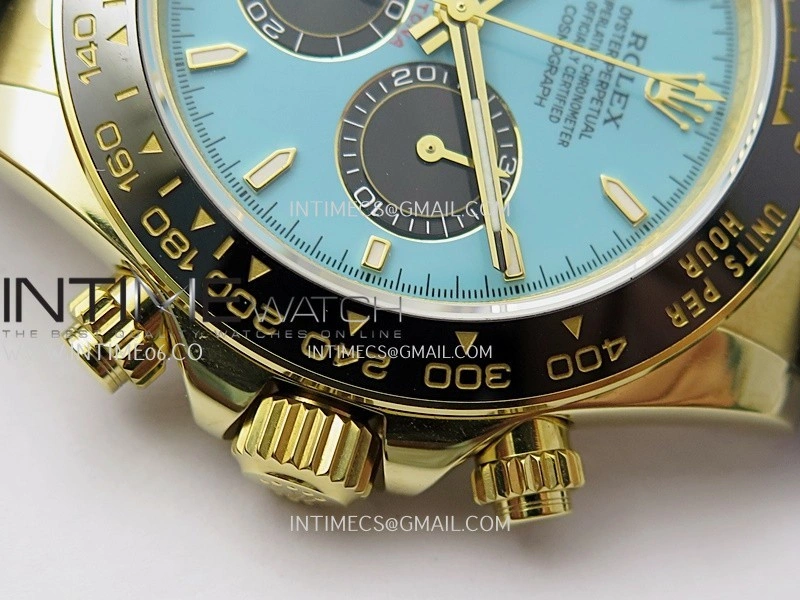 Daytona 126518 Gain Weight SWF 1:1 Best Edition Tiffany Turquoise Blue Dial Sticks Markers on Oysterflex Strap SH4131