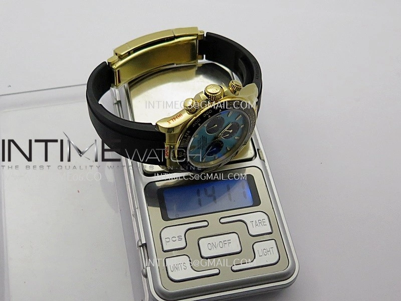 Daytona 126518 Gain Weight SWF 1:1 Best Edition Tiffany Turquoise Blue Dial Sticks Markers on Oysterflex Strap SH4131
