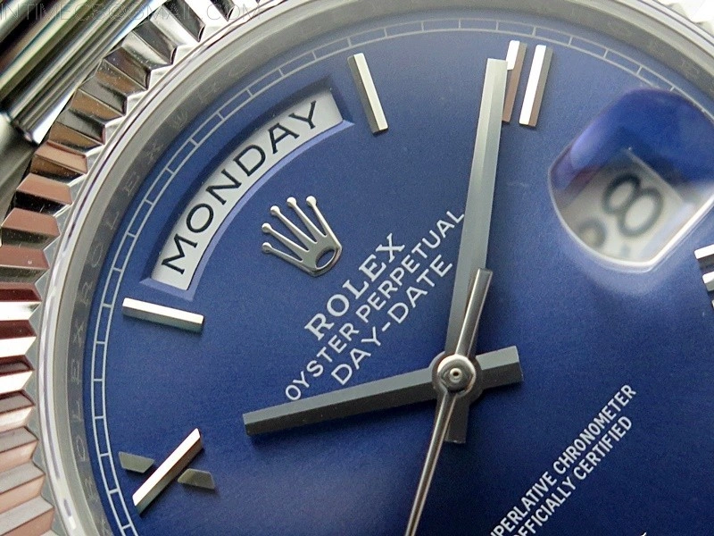 Day Date 40mm 228239 Gain Weight SS tungsten APSF 1:1 Best Edition Blue Dial Roman Markers on SS President Bracelet A2836