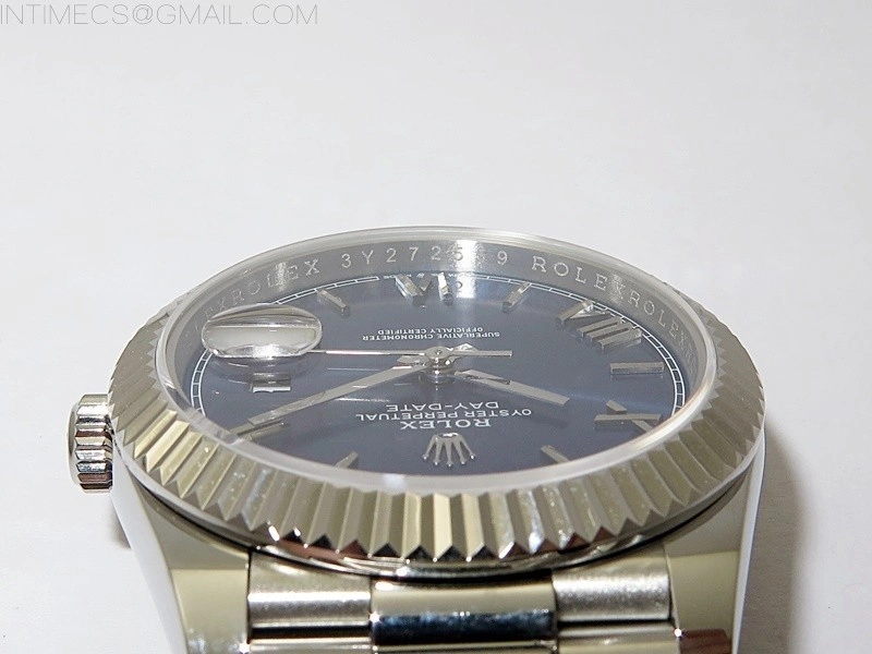 Day Date 40mm 228239 Gain Weight SS tungsten APSF 1:1 Best Edition Blue Dial Roman Markers on SS President Bracelet A2836