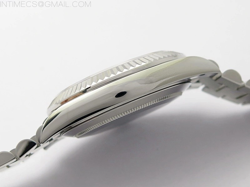 Day Date 40mm 228239 Gain Weight SS tungsten APSF 1:1 Best Edition Blue Dial Roman Markers on SS President Bracelet A2836