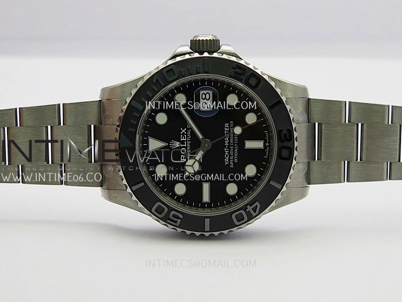 Yacht-Master 226627 Titanium Gold 1:1 Best Edition Black Dial On Titanium Bracelet SH3235