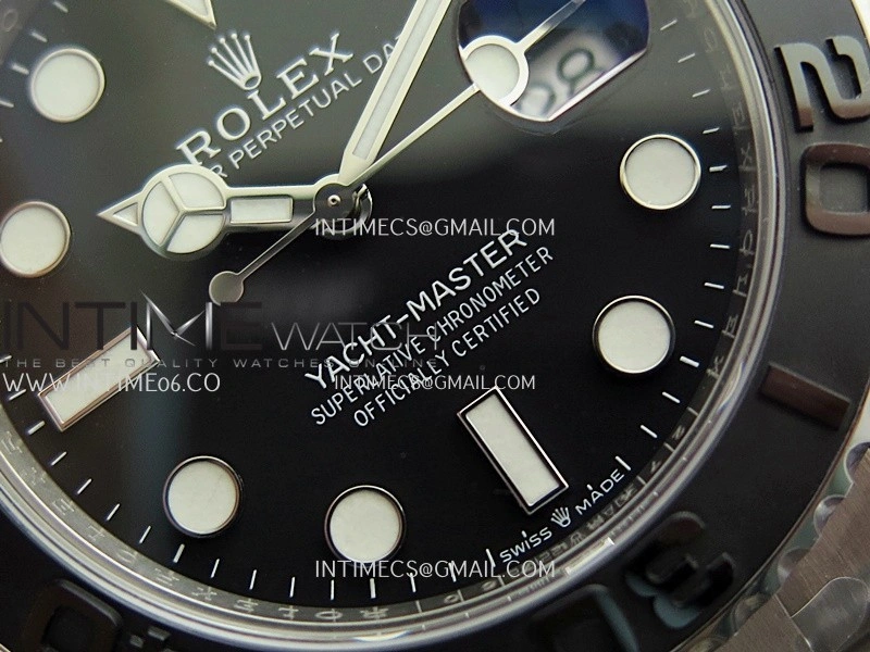 Yacht-Master 226627 Titanium Gold 1:1 Best Edition Black Dial On Titanium Bracelet SH3235