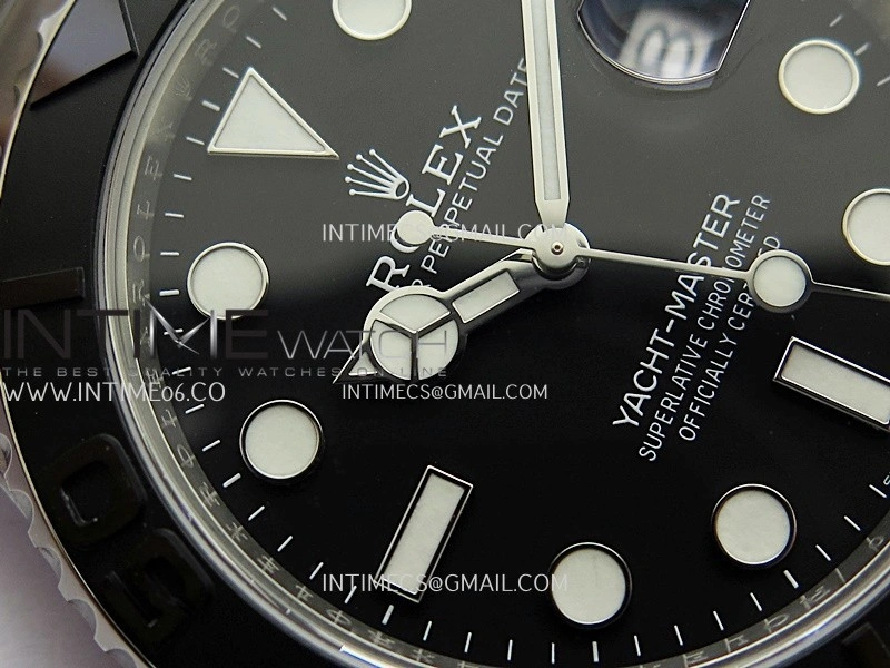 Yacht-Master 226627 Titanium Gold 1:1 Best Edition Black Dial On Titanium Bracelet SH3235