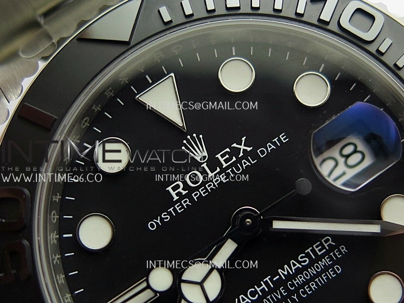 Yacht-Master 226627 Titanium Gold 1:1 Best Edition Black Dial On Titanium Bracelet SH3235