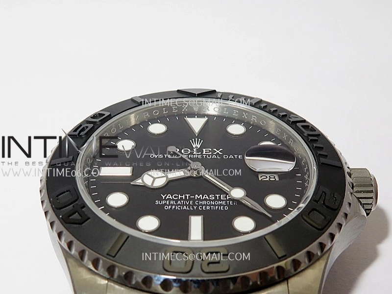 Yacht-Master 226627 Titanium Gold 1:1 Best Edition Black Dial On Titanium Bracelet SH3235