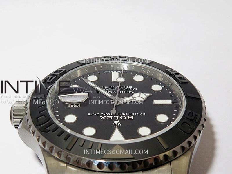 Yacht-Master 226627 Titanium Gold 1:1 Best Edition Black Dial On Titanium Bracelet SH3235