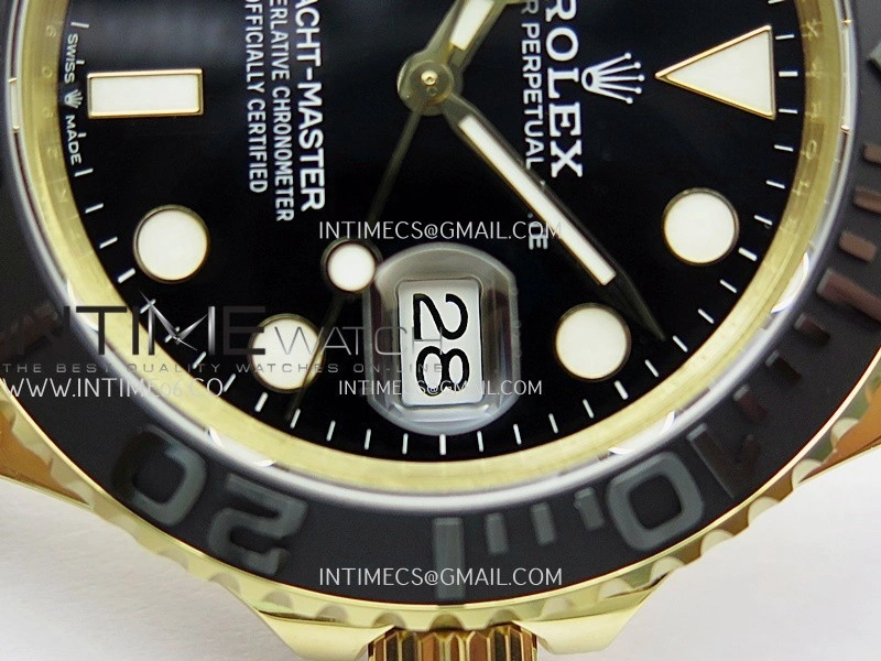Yacht-Master 226658 Gain Weight QF 1:1 Best Edition Black Dial On Oysterflex Strap VR3235