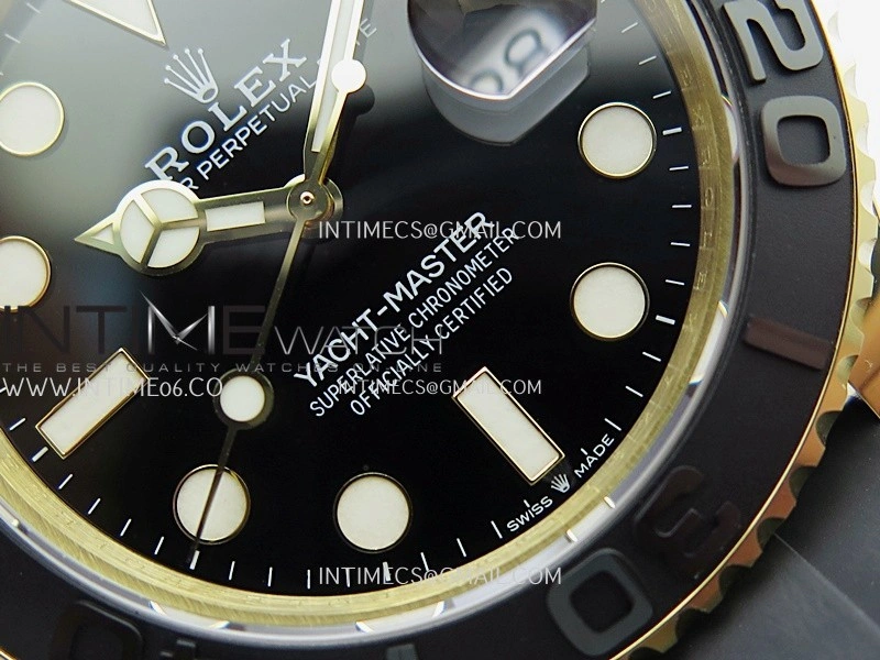 Yacht-Master 226658 Gain Weight QF 1:1 Best Edition Black Dial On Oysterflex Strap VR3235