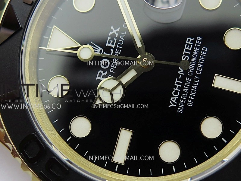 Yacht-Master 226658 Gain Weight QF 1:1 Best Edition Black Dial On Oysterflex Strap VR3235