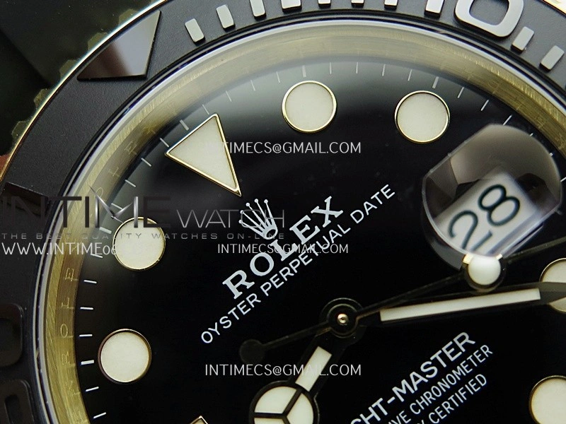 Yacht-Master 226658 Gain Weight QF 1:1 Best Edition Black Dial On Oysterflex Strap VR3235