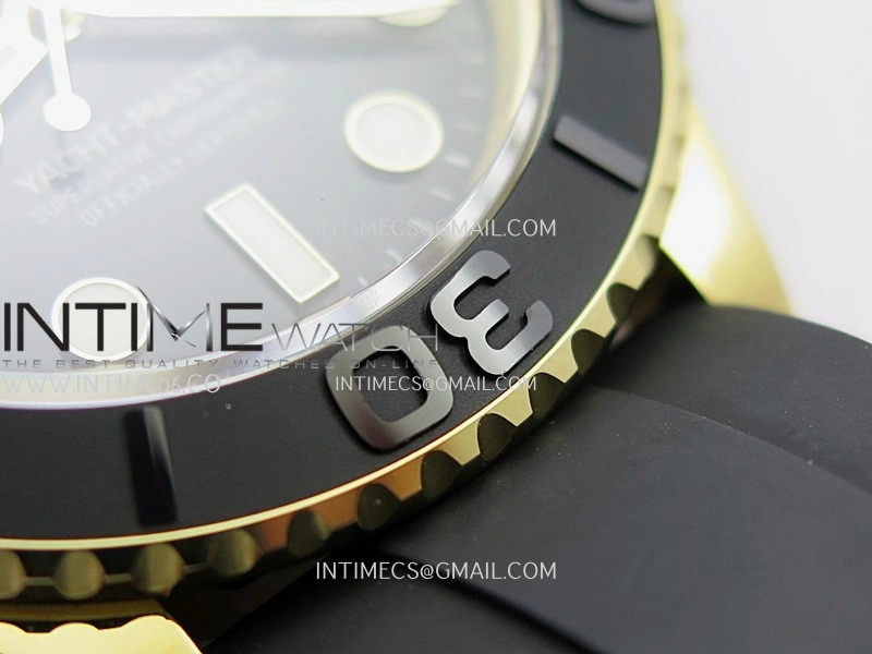 Yacht-Master 226658 Gain Weight QF 1:1 Best Edition Black Dial On Oysterflex Strap VR3235