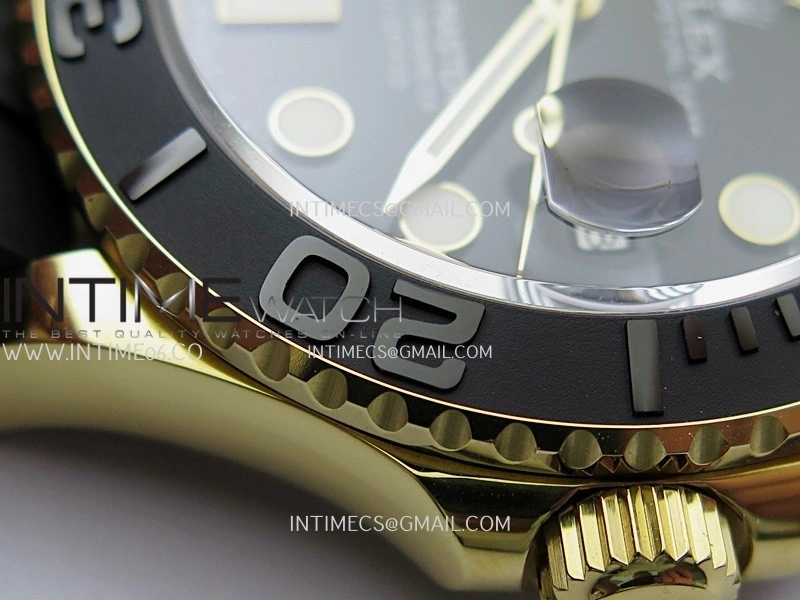 Yacht-Master 226658 Gain Weight QF 1:1 Best Edition Black Dial On Oysterflex Strap VR3235