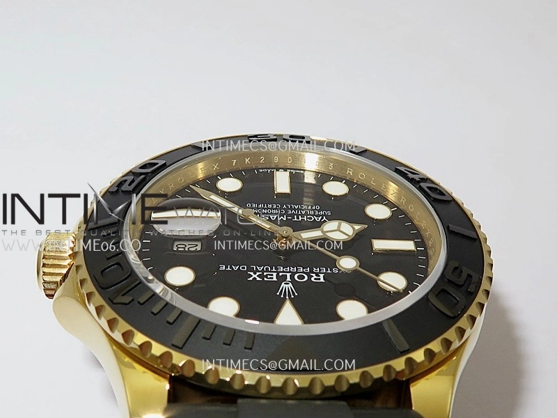 Yacht-Master 226658 Gain Weight QF 1:1 Best Edition Black Dial On Oysterflex Strap VR3235