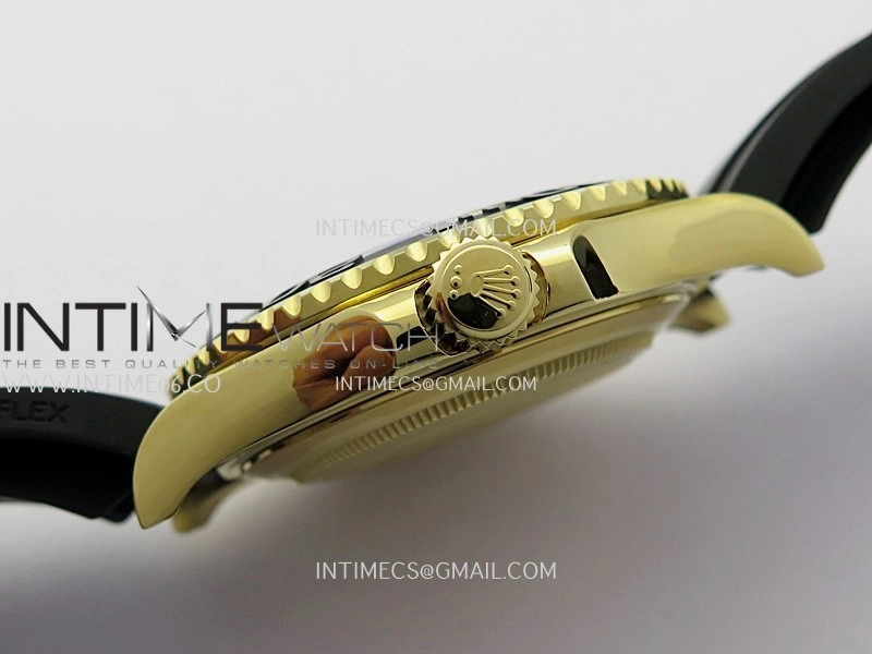 Yacht-Master 226658 Gain Weight QF 1:1 Best Edition Black Dial On Oysterflex Strap VR3235