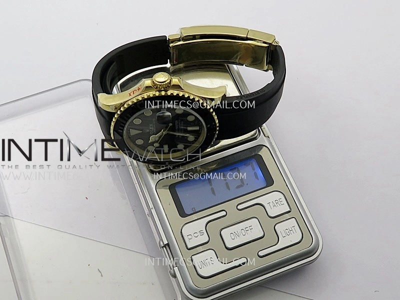 Yacht-Master 226658 Gain Weight QF 1:1 Best Edition Black Dial On Oysterflex Strap VR3235