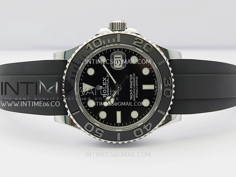 Yacht-Master 226659 Gain Weight QF 1:1 Best Edition Black Dial On Oysterflex Strap VR3235