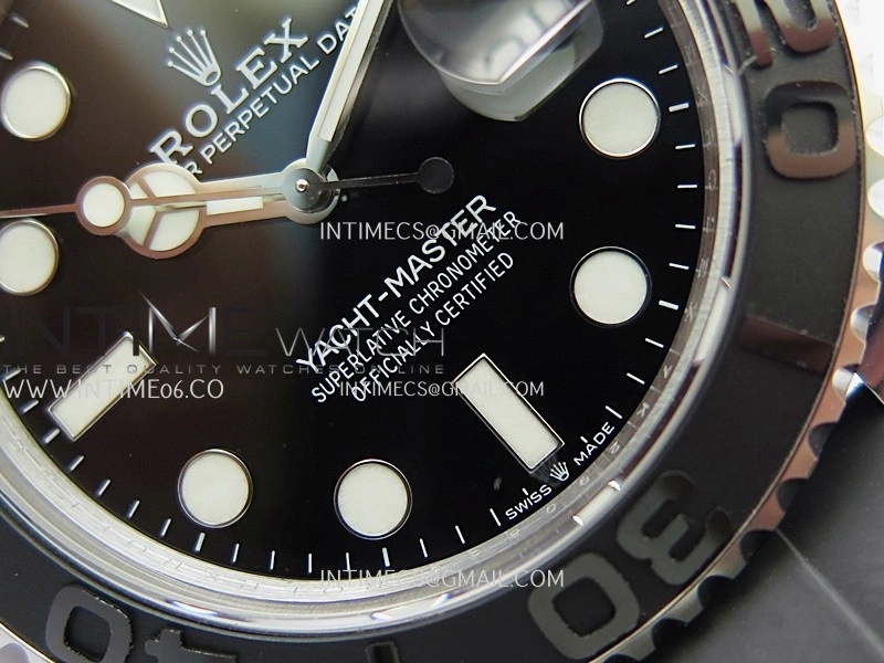 Yacht-Master 226659 Gain Weight QF 1:1 Best Edition Black Dial On Oysterflex Strap VR3235