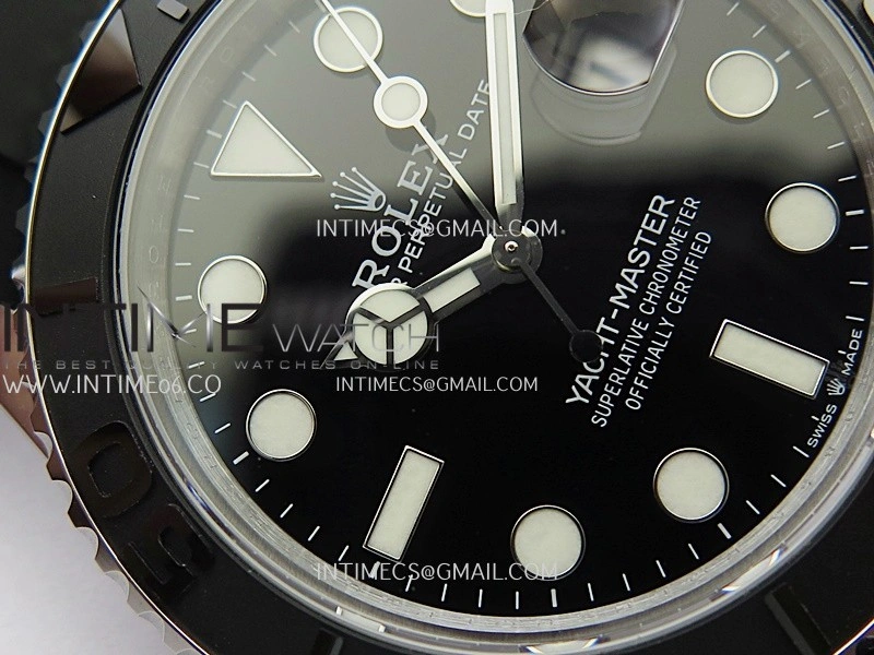 Yacht-Master 226659 Gain Weight QF 1:1 Best Edition Black Dial On Oysterflex Strap VR3235