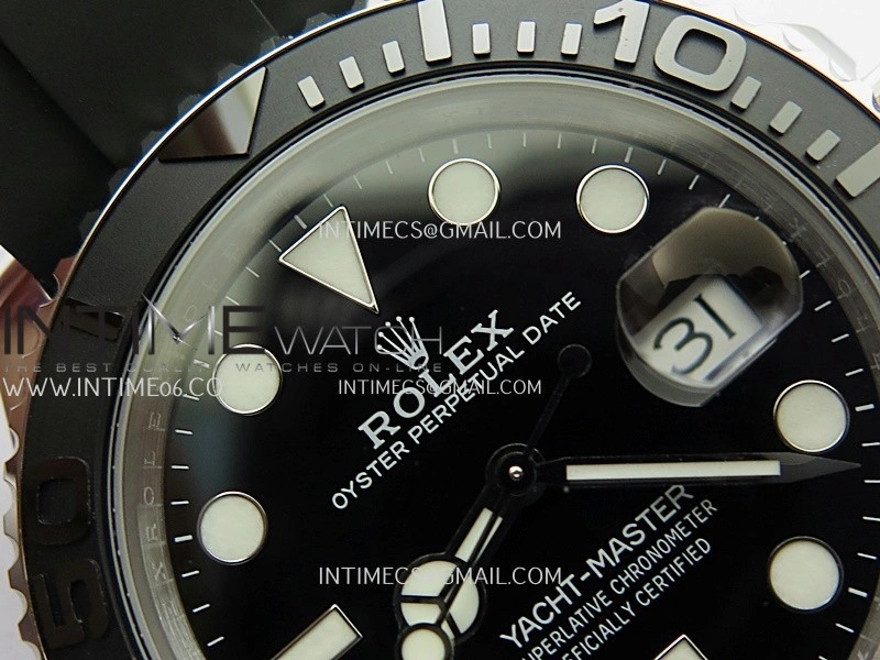 Yacht-Master 226659 Gain Weight QF 1:1 Best Edition Black Dial On Oysterflex Strap VR3235