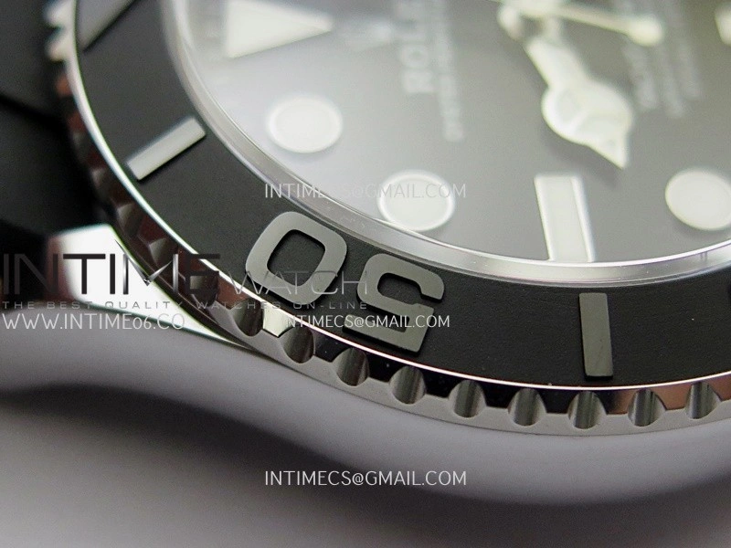 Yacht-Master 226659 Gain Weight QF 1:1 Best Edition Black Dial On Oysterflex Strap VR3235