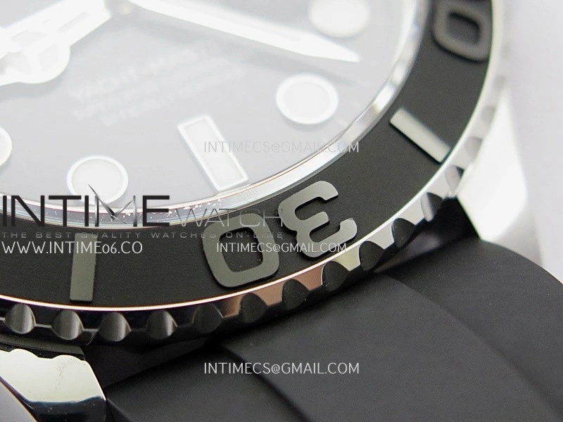 Yacht-Master 226659 Gain Weight QF 1:1 Best Edition Black Dial On Oysterflex Strap VR3235