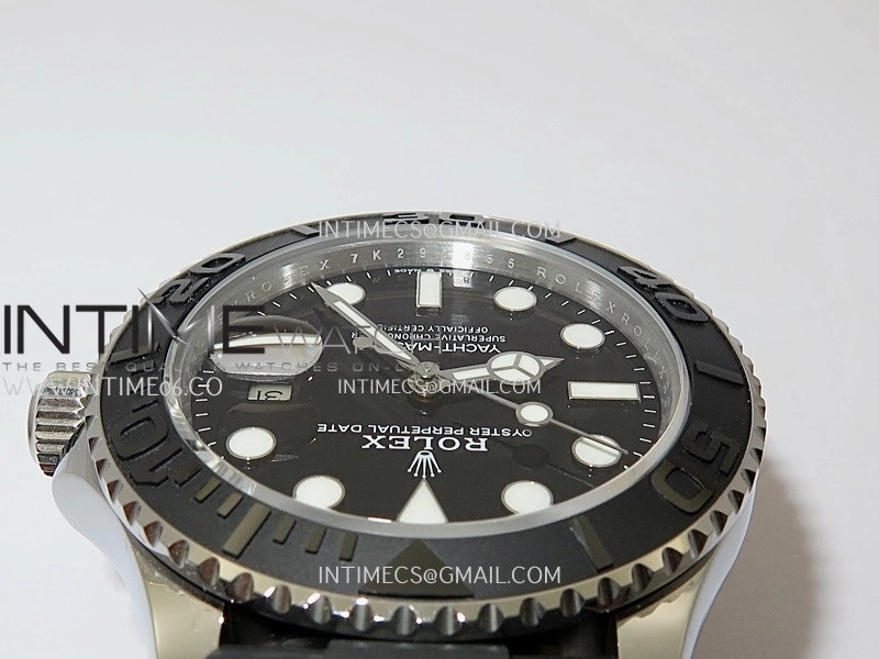 Yacht-Master 226659 Gain Weight QF 1:1 Best Edition Black Dial On Oysterflex Strap VR3235