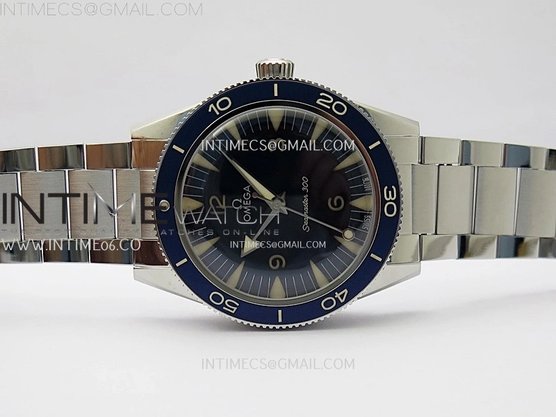 Seamaster 300 Heritage VSF 1:1 Best Edition Blue Dial on SS Bracelet A8912 Super Clone