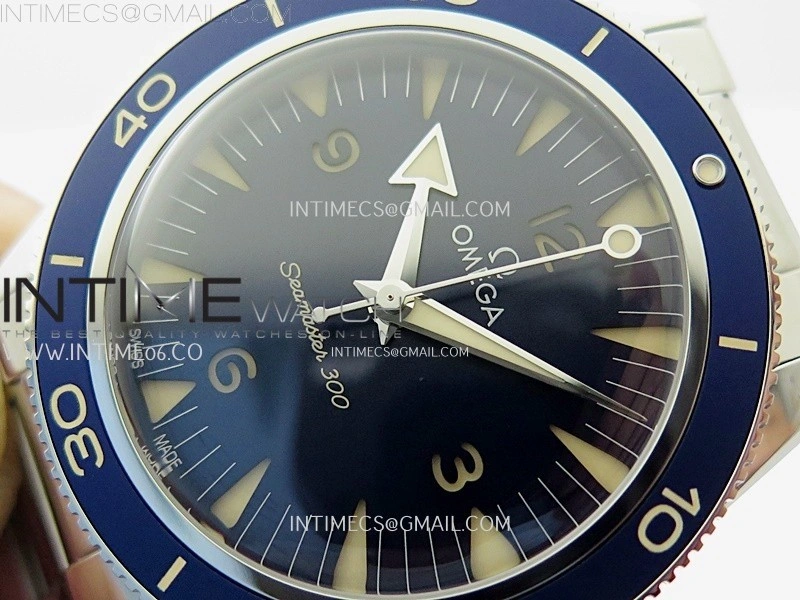 Seamaster 300 Heritage VSF 1:1 Best Edition Blue Dial on SS Bracelet A8912 Super Clone