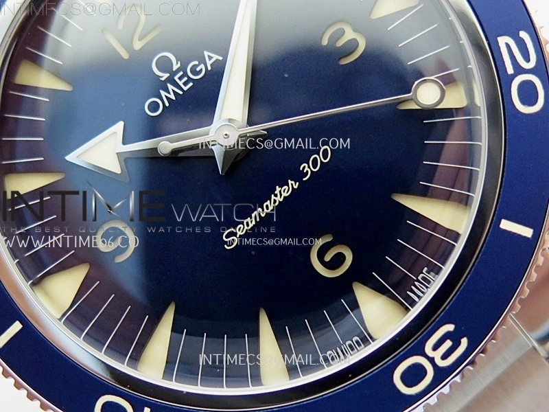 Seamaster 300 Heritage VSF 1:1 Best Edition Blue Dial on SS Bracelet A8912 Super Clone