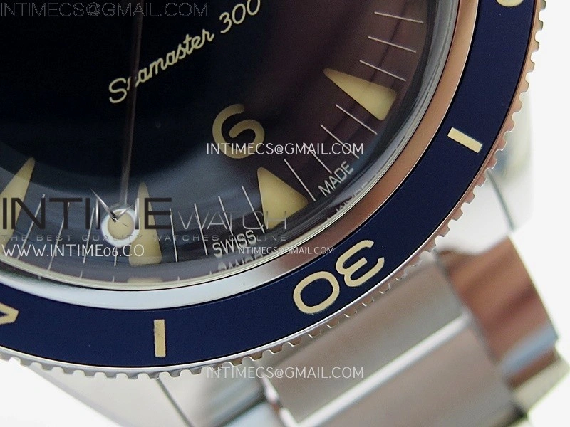 Seamaster 300 Heritage VSF 1:1 Best Edition Blue Dial on SS Bracelet A8912 Super Clone